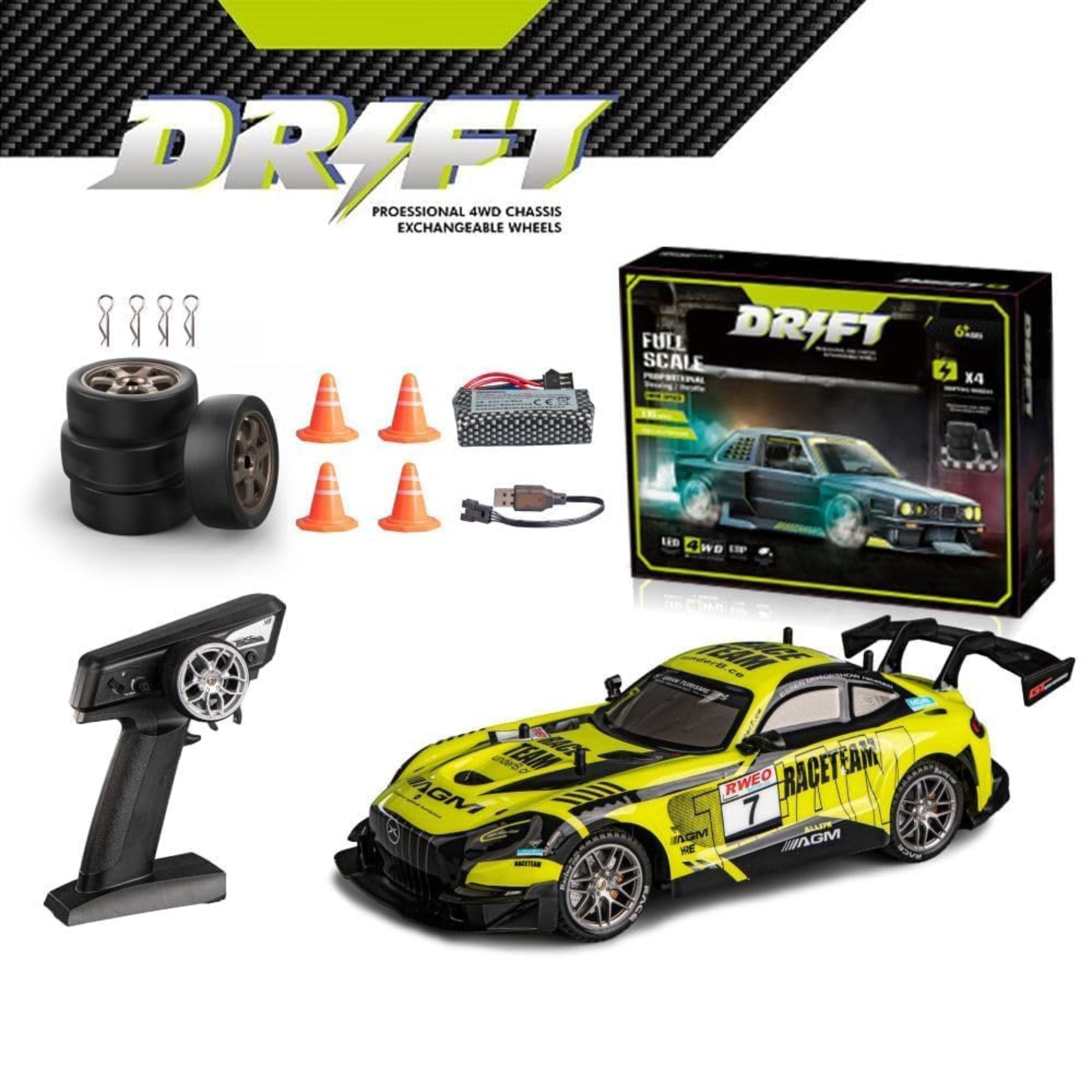 Krishiv RCS Drift King 1:16 — 4WD ESP Gyro 30km/h RC Car