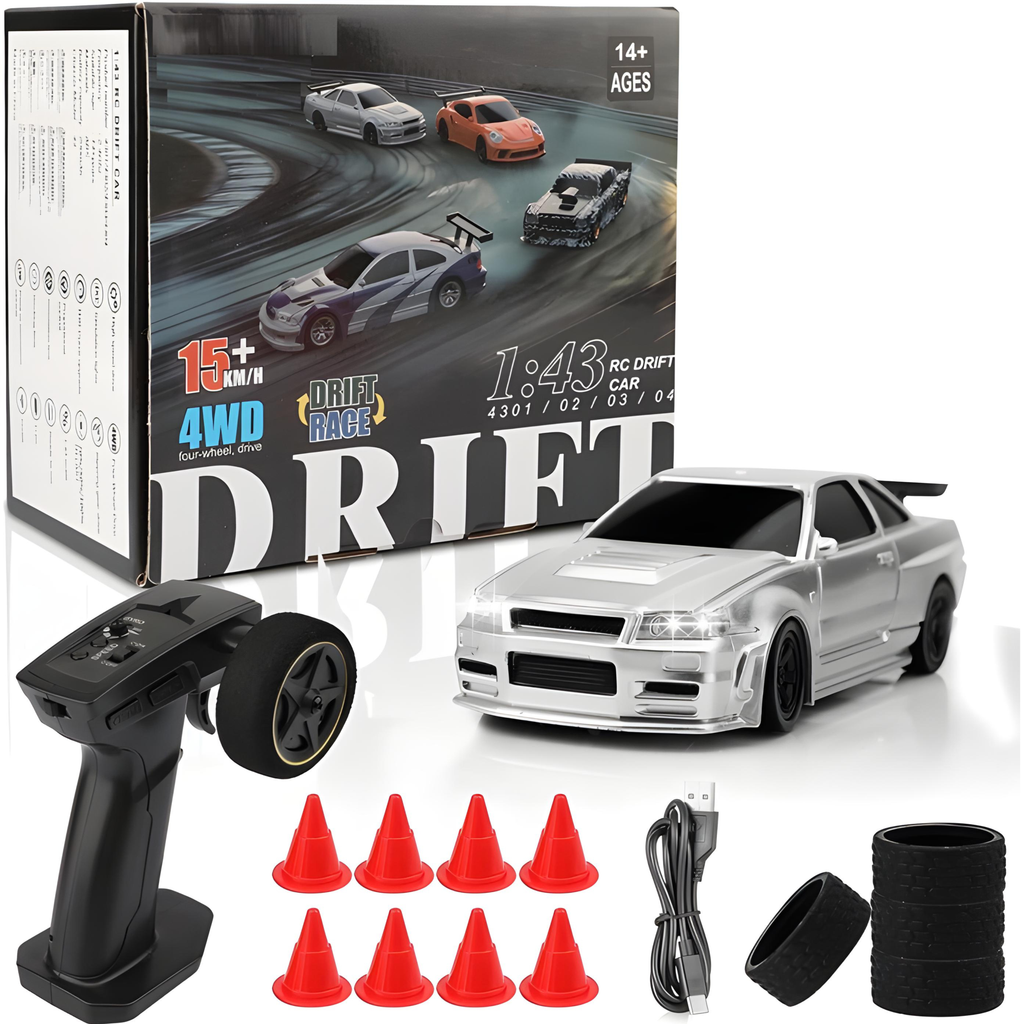 Krishiv RCS Mini Drifter 1:43 — Full Proportional 2.4GHz Indoor RC Car