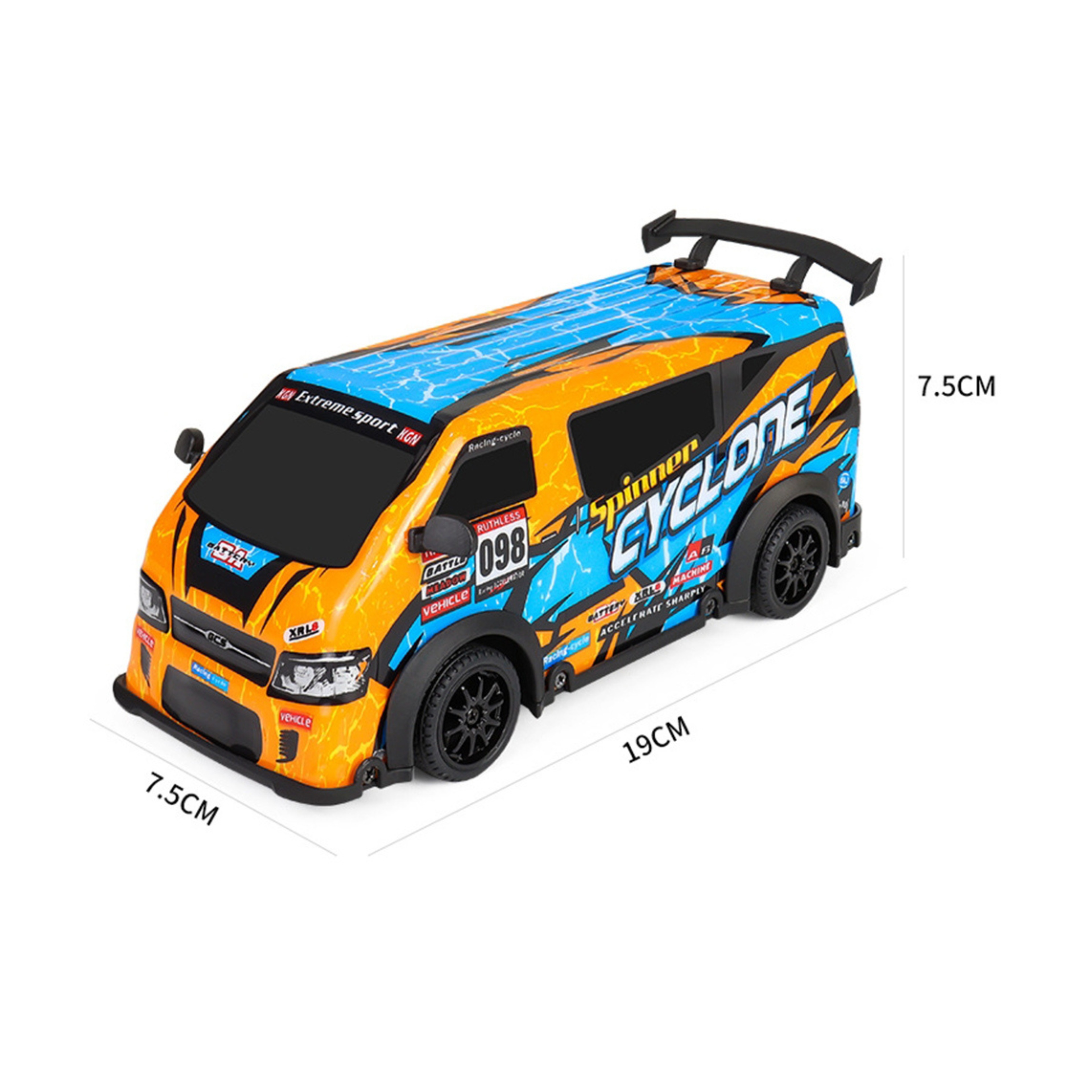 Krishiv RCS RC Drift Car for Boys - 1:24 Scale 4WD High Speed 25km/h Remote Control Car with LED Lights JDM Style Drifting USB Rechargeable Battery Indoor Racing Gift