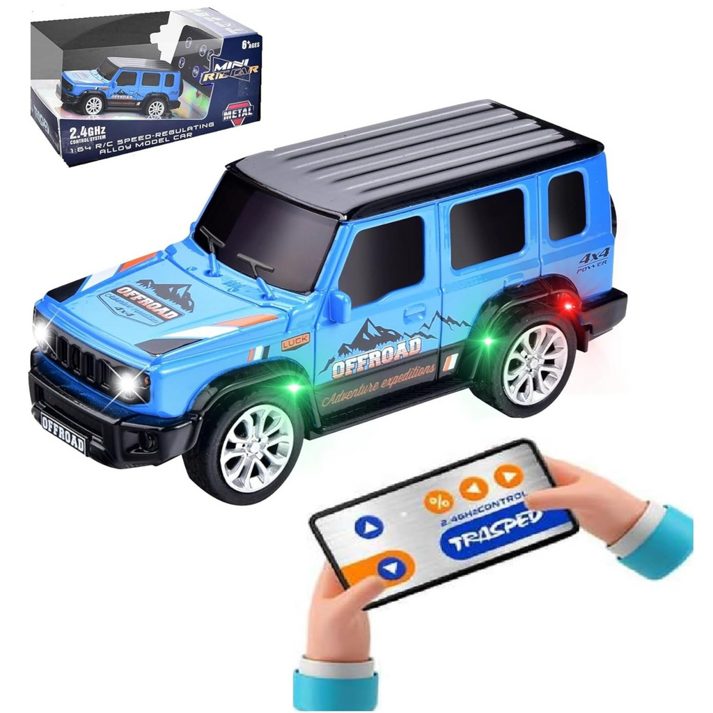 Krishiv RCS Diecast Mini Racer 1:64 — Metal Body 2.4GHz RC Car