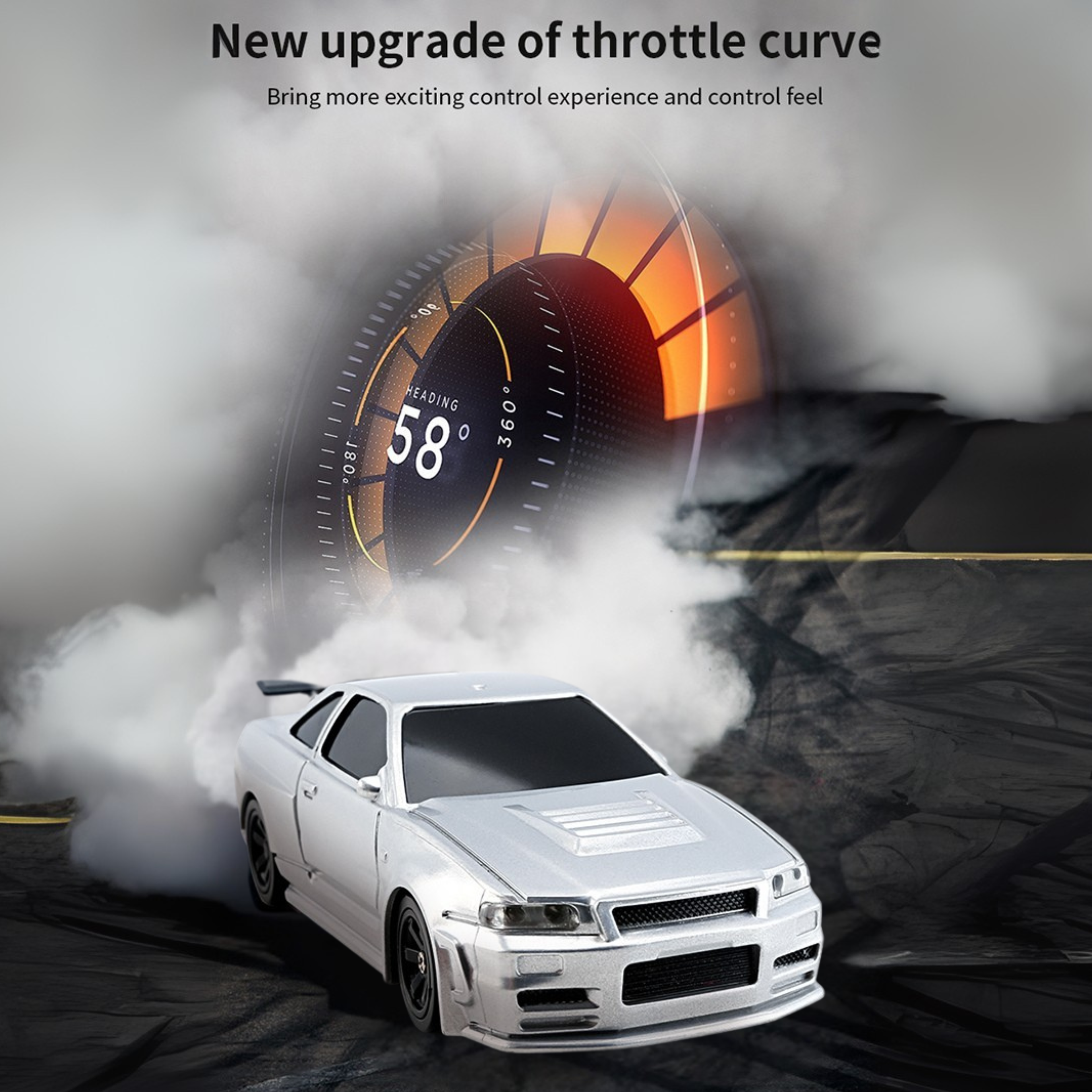 Krishiv RCS Mini Drifter 1:43 — Full Proportional 2.4GHz Indoor RC Car
