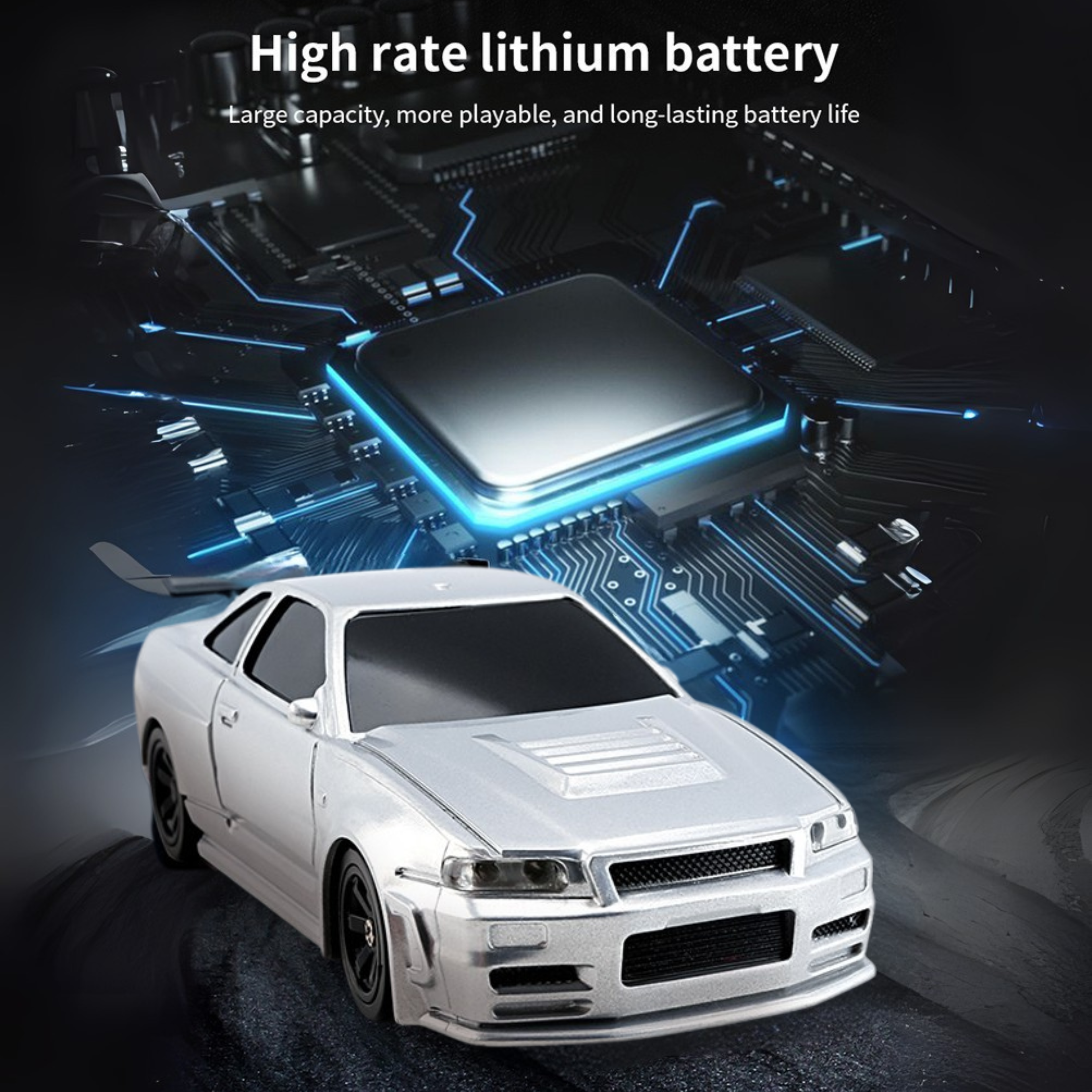 Krishiv RCS Mini Drifter 1:43 — Full Proportional 2.4GHz Indoor RC Car
