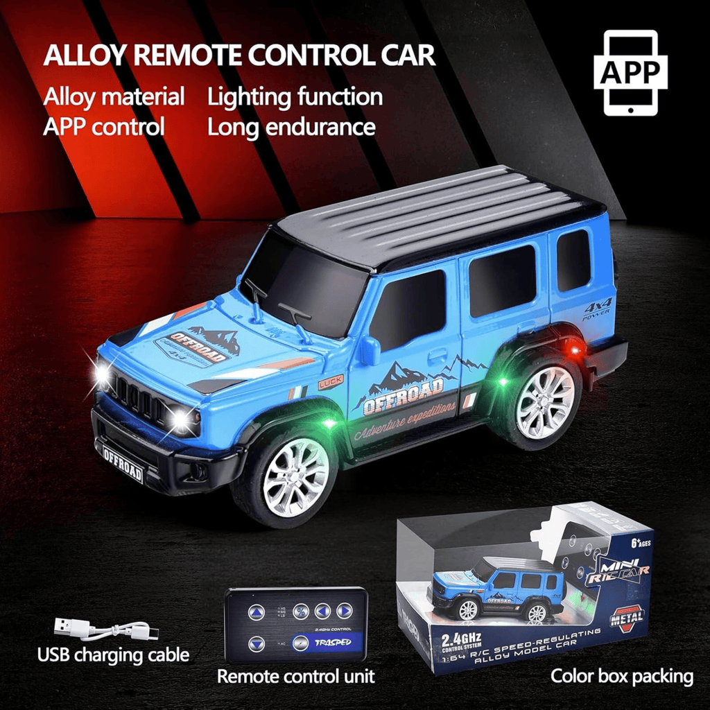 Krishiv RCS Diecast Mini Racer 1:64 — Metal Body 2.4GHz RC Car
