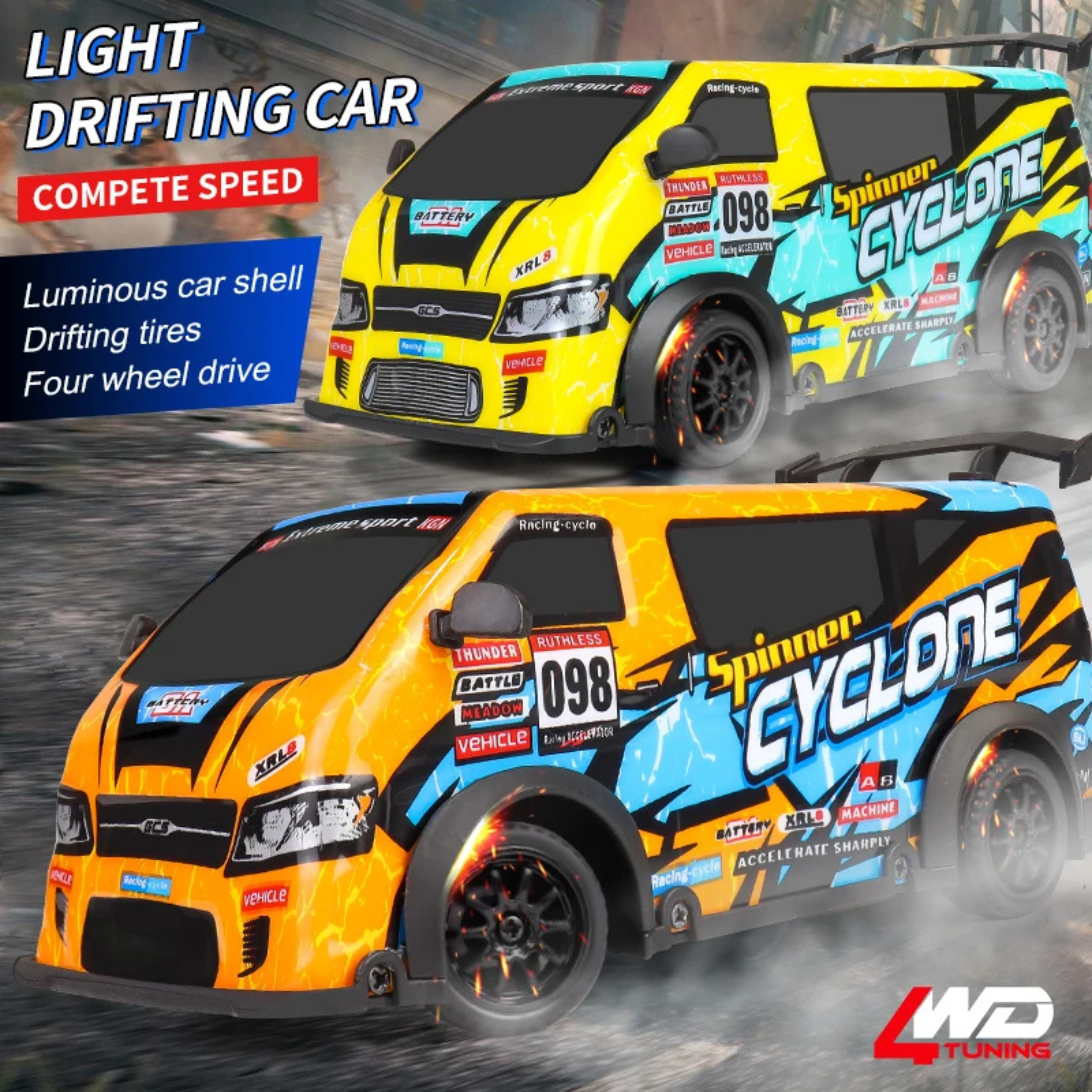 Krishiv RCS JDM Drift Racer 1:24 — 4WD 25km/h Indoor RC Car