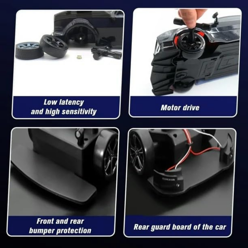 Krishiv RCS Drift Master 1:16 — 4WD 30km/h with Drift Tyres & Cones