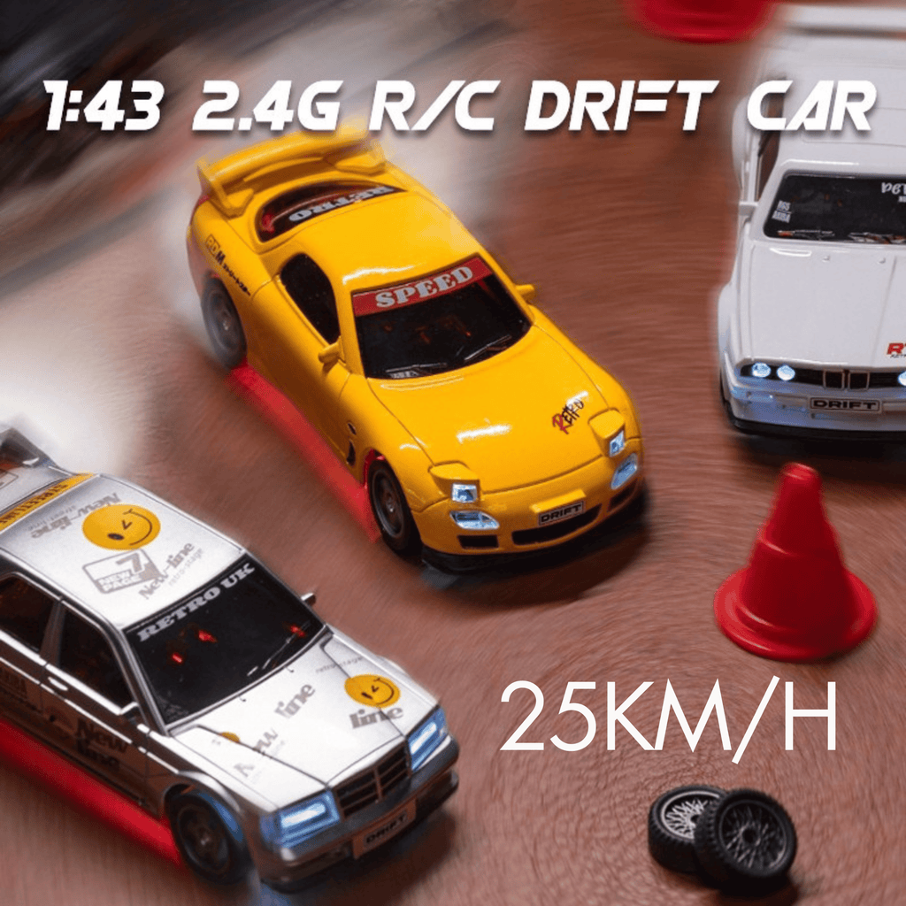 Krishiv RCS Desktop Drifter 1:43 — 4WD Proportional 25km/h