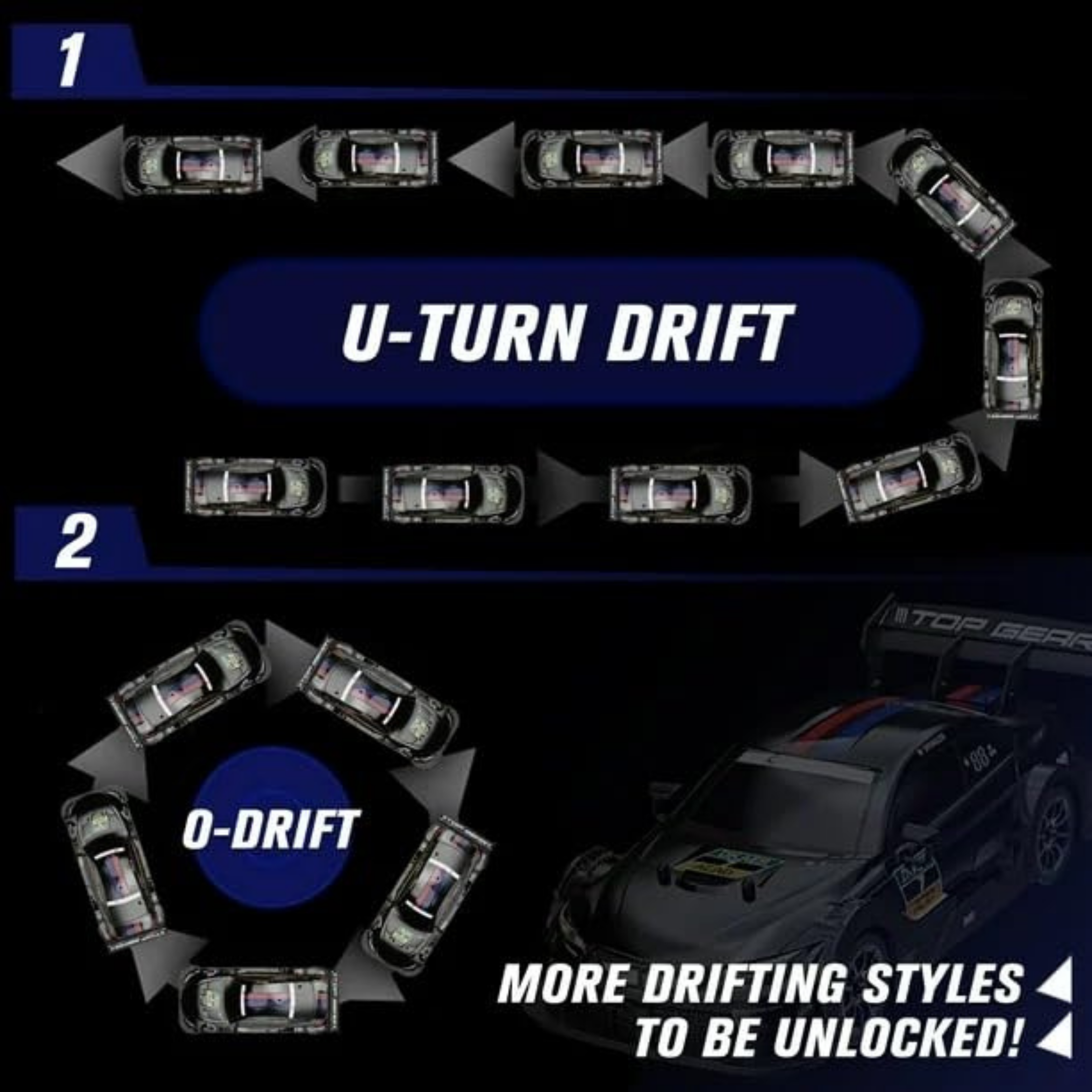 Krishiv RCS Drift Master 1:16 — 4WD 30km/h with Drift Tyres & Cones
