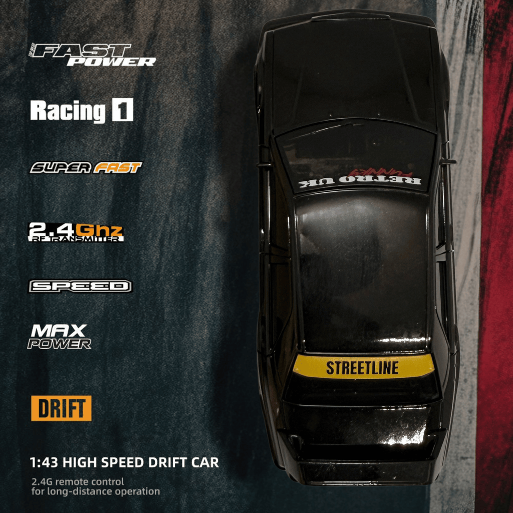 Krishiv RCS Desktop Drifter 1:43 — 4WD Proportional 25km/h
