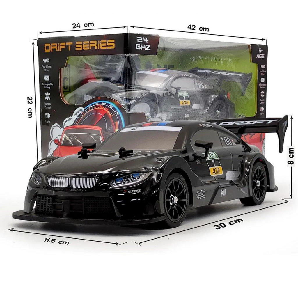 Krishiv RCS Drift Master 1:16 — 4WD 30km/h with Drift Tyres & Cones