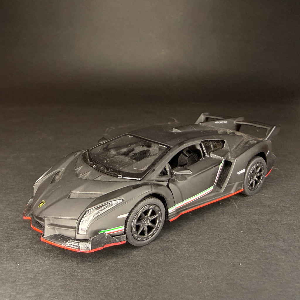 Lamborghini Veneno 1:32 Scale Diecast Model Car – Matte Black