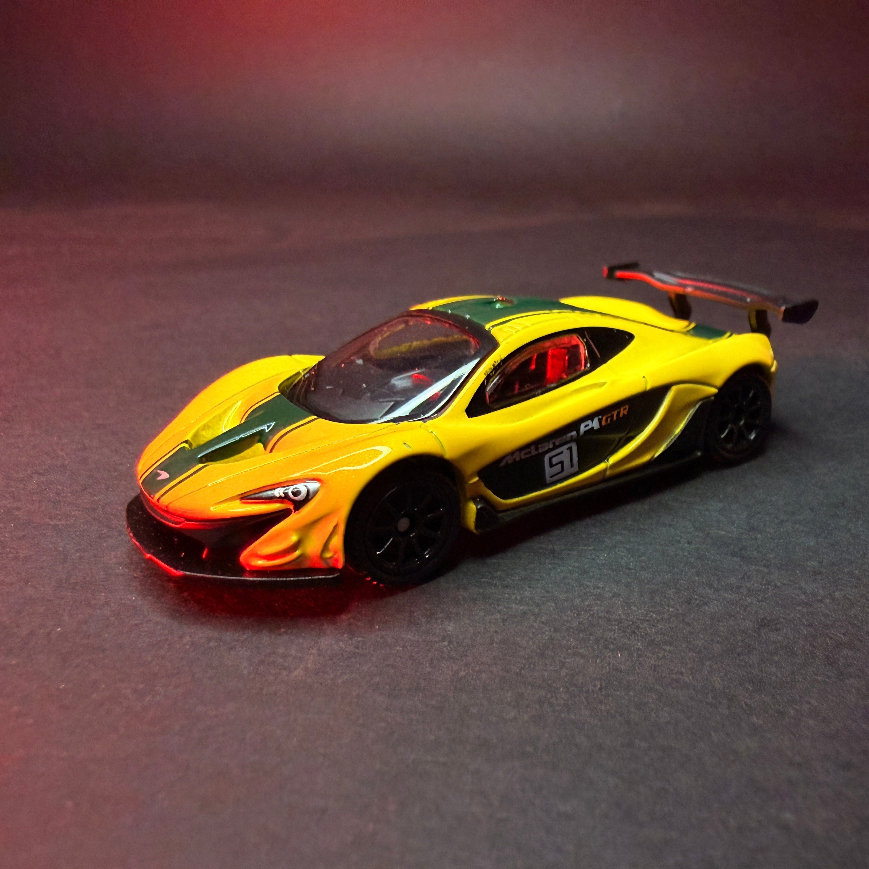 CCA McLaren P1 GTR 1:64 Premium Diecast — Yellow Green | Metal Body | Collector's Edition
