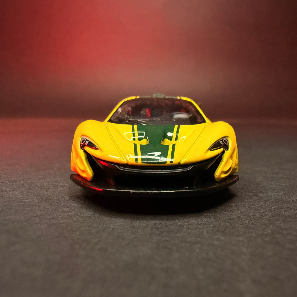 CCA McLaren P1 GTR 1:64 Premium Diecast — Yellow Green | Metal Body | Collector's Edition