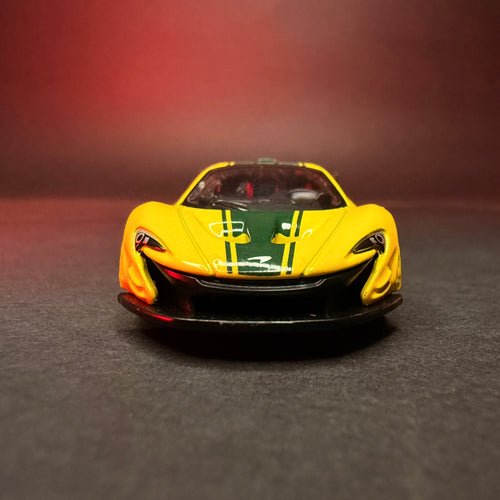 CCA McLaren P1 GTR 1:64 Premium Diecast — Yellow Green | Metal Body | Collector's Edition