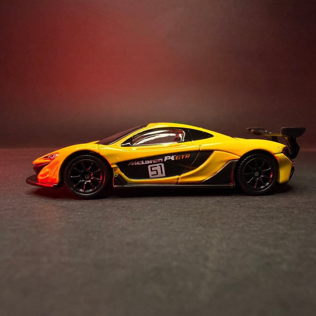 CCA McLaren P1 GTR 1:64 Premium Diecast — Yellow Green | Metal Body | Collector's Edition