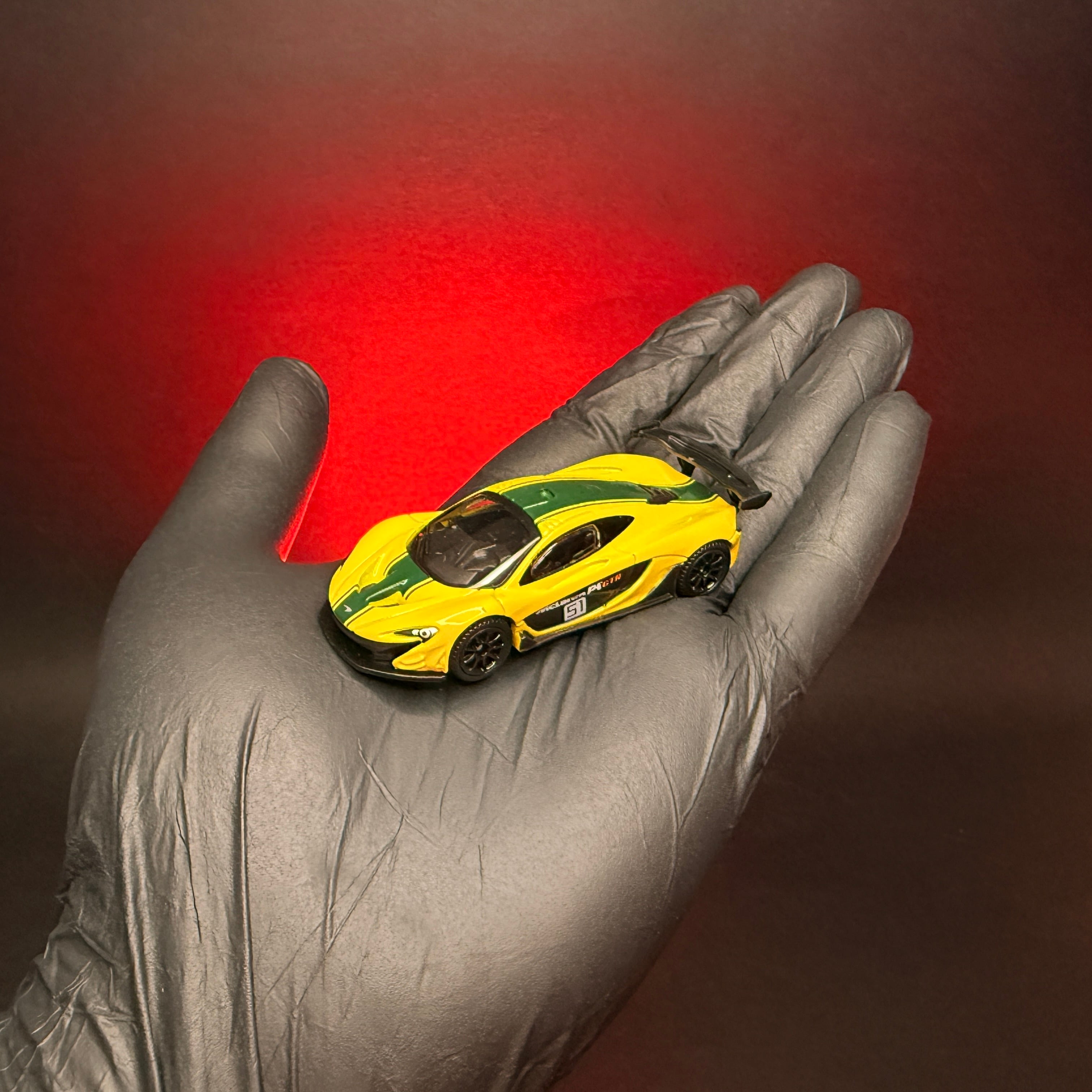 CCA McLaren P1 GTR 1:64 Premium Diecast — Yellow Green | Metal Body | Collector's Edition