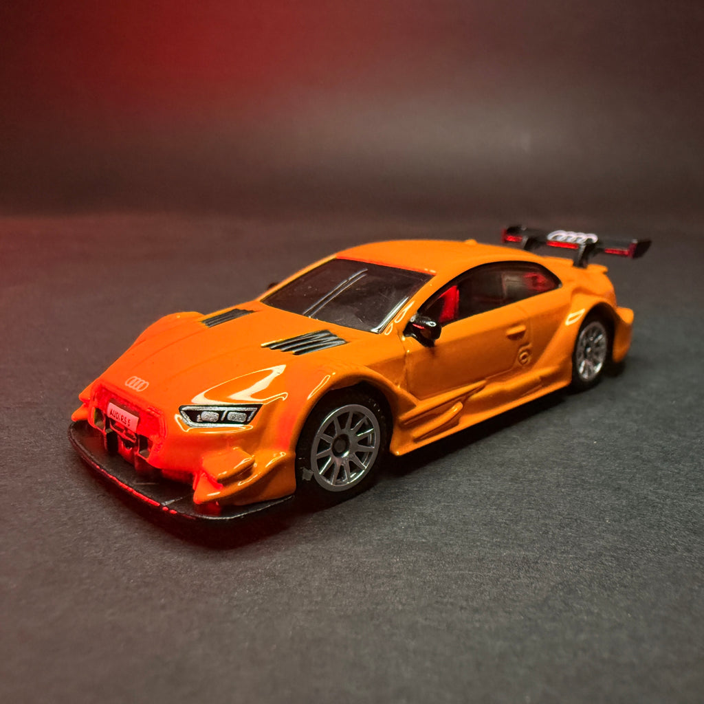 CCA Audi RS5 Racing 1:64 Premium Diecast — Orange | DTM Livery | Metal Body | Collector's Edition