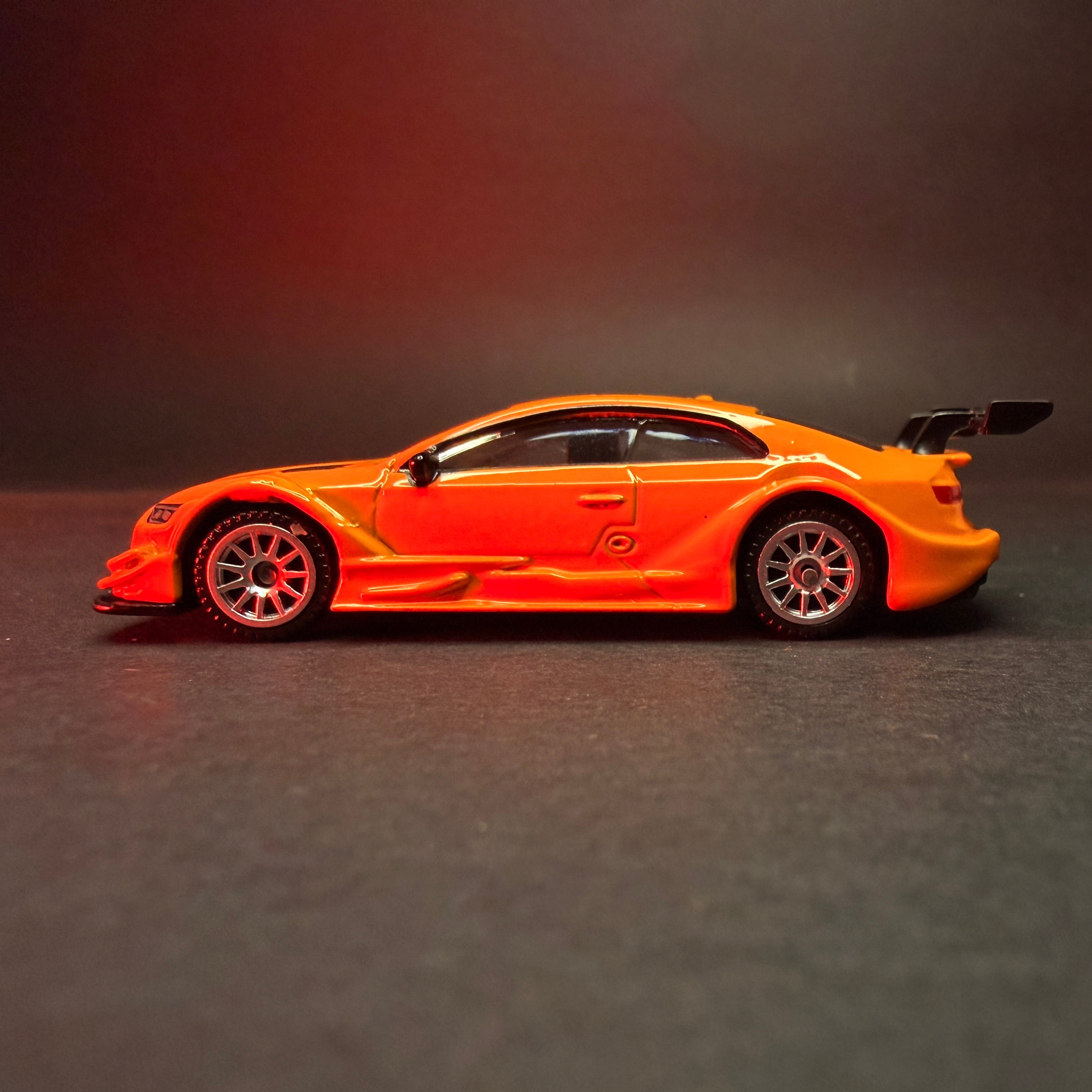 CCA Audi RS5 Racing 1:64 Premium Diecast — Orange | DTM Livery | Metal Body | Collector's Edition