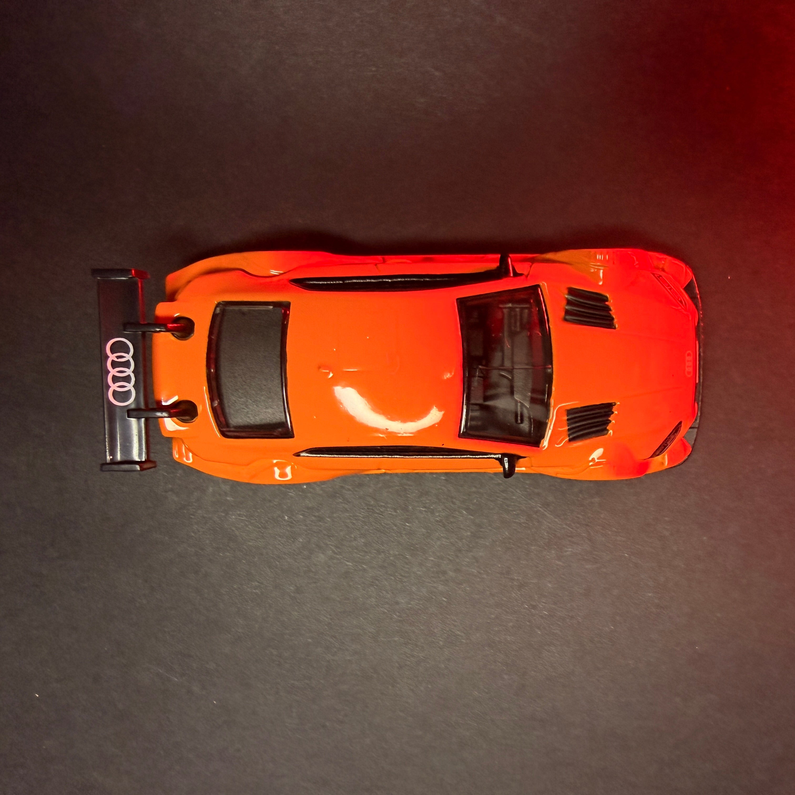 CCA Audi RS5 Racing 1:64 Premium Diecast — Orange | DTM Livery | Metal Body | Collector's Edition