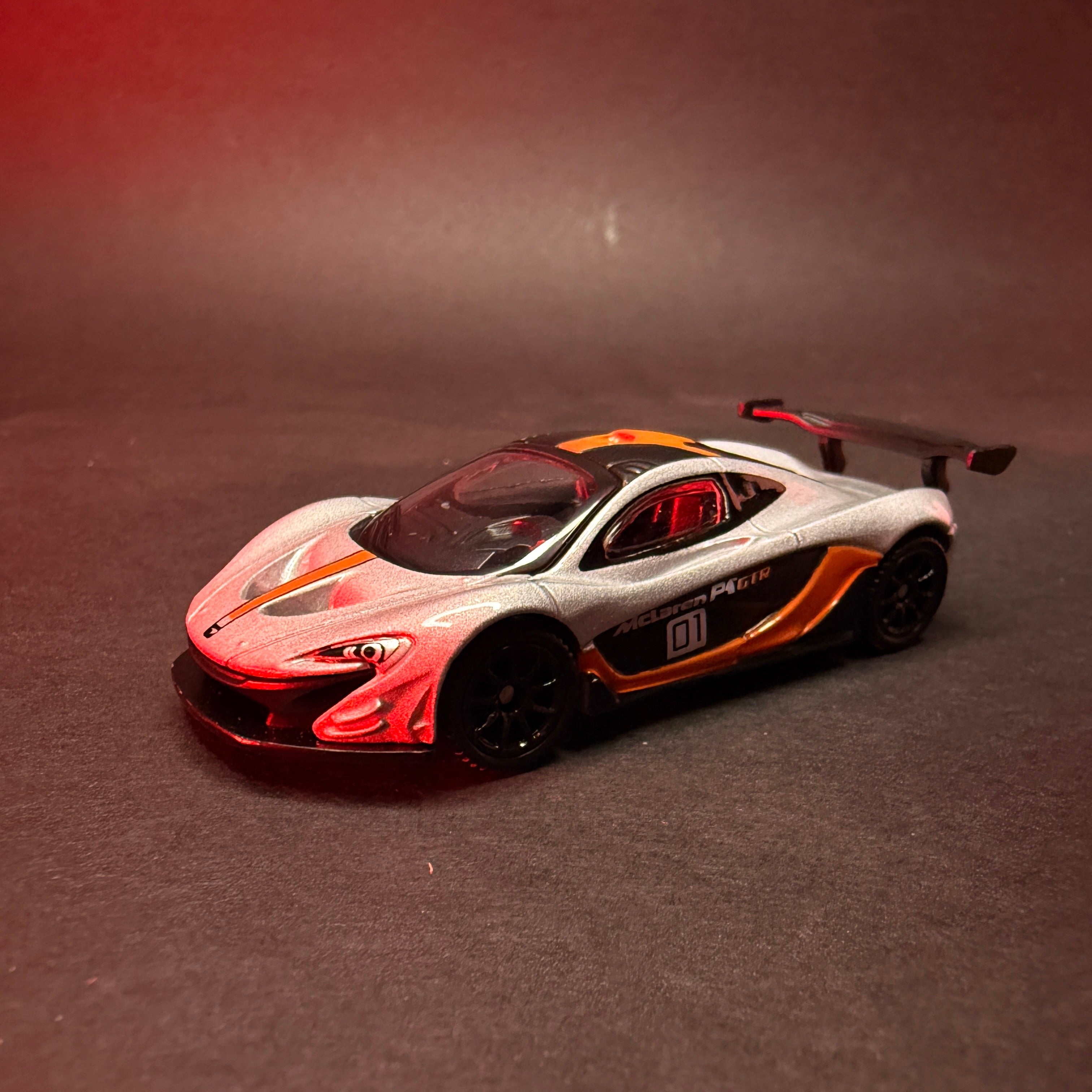 CCA McLaren P1 GTR 1:64 Premium Diecast — Silver Orange | Metal Body | Collector's Edition
