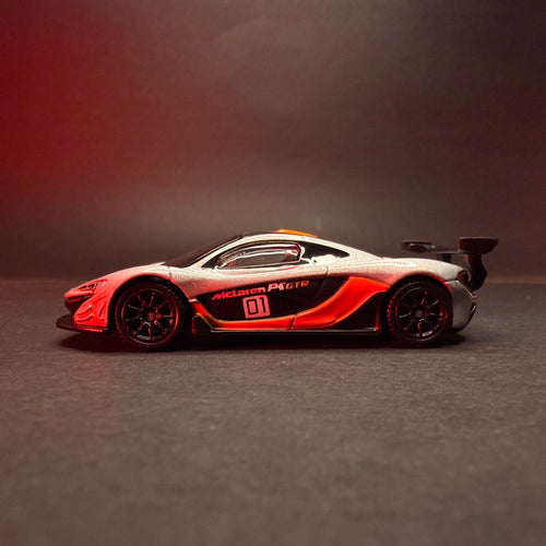 CCA McLaren P1 GTR 1:64 Premium Diecast — Silver Orange | Metal Body | Collector's Edition