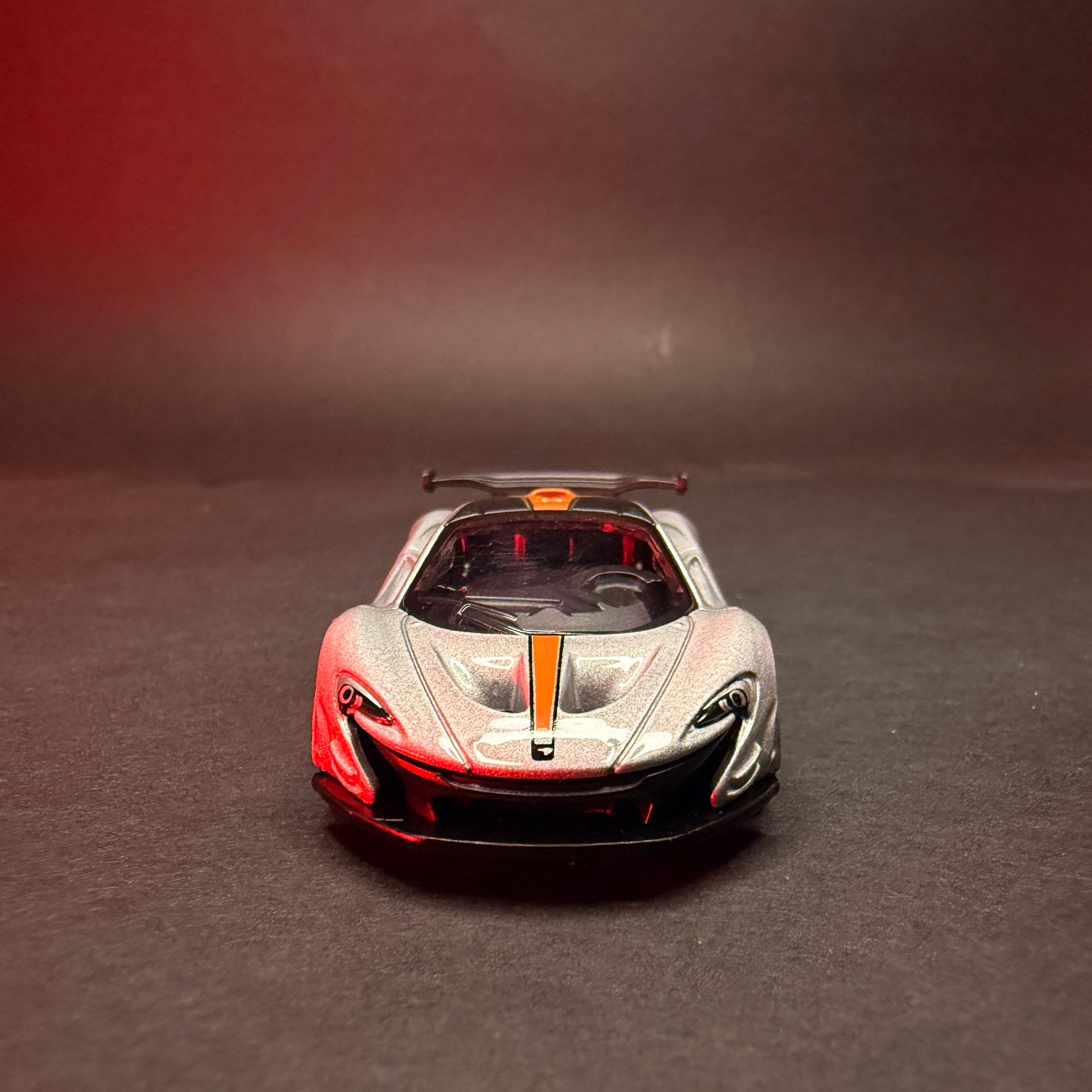 CCA McLaren P1 GTR 1:64 Premium Diecast — Silver Orange | Metal Body | Collector's Edition