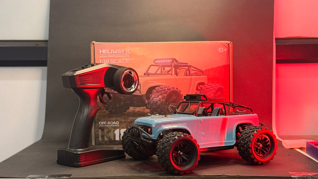 K1813 Off-Road RC Truck 1:18 | 4WD | 40km/h | LED Light Bar | Professional Hobby Grade | RTR