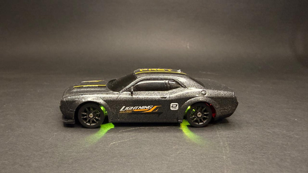 Krishiv RCS Desktop Drifter 1:43 — Dodge Challenger SRT Hellcat Redeye App Controlled 4WD RC Drift Car with LED Lights