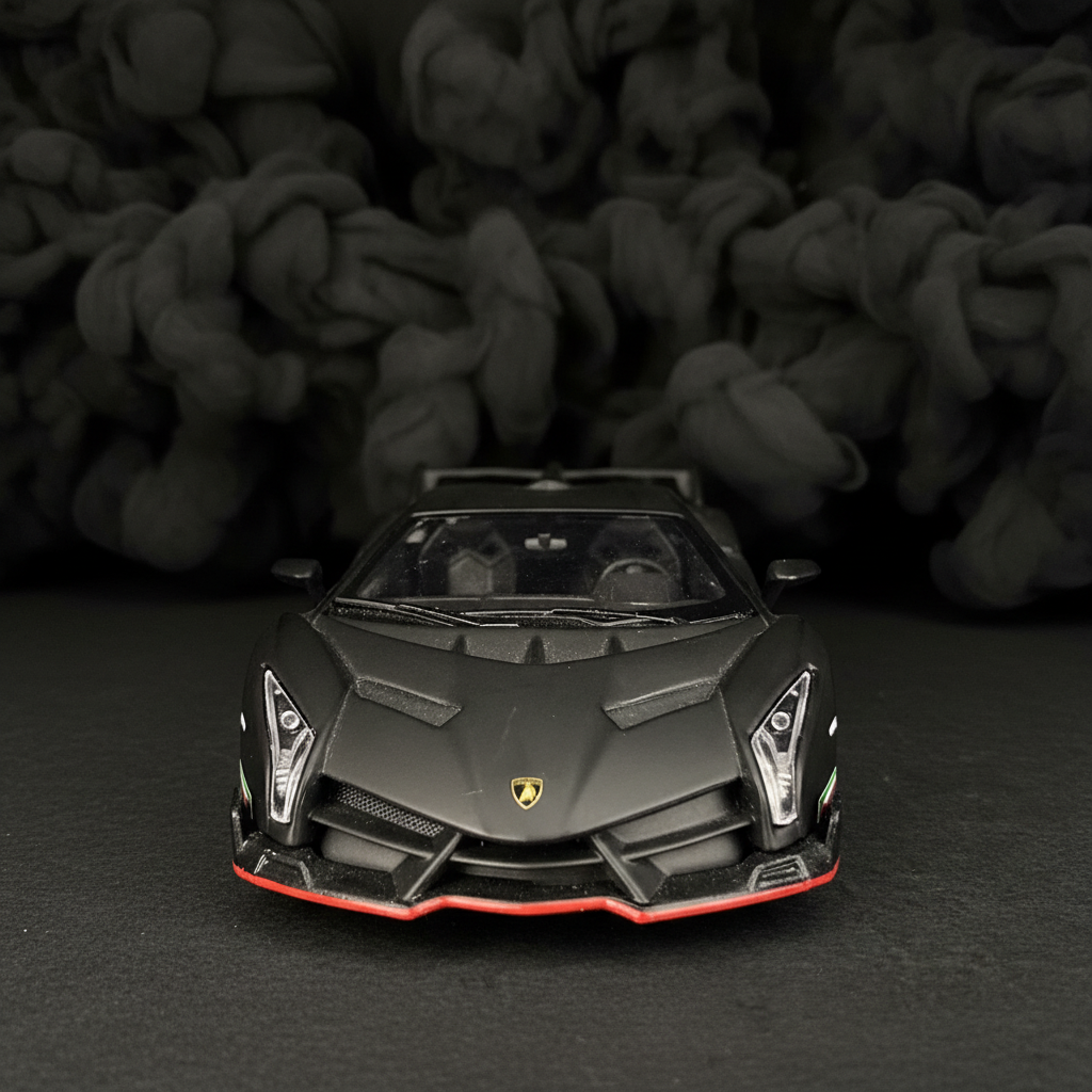 Lamborghini Veneno Matte Black – Front view