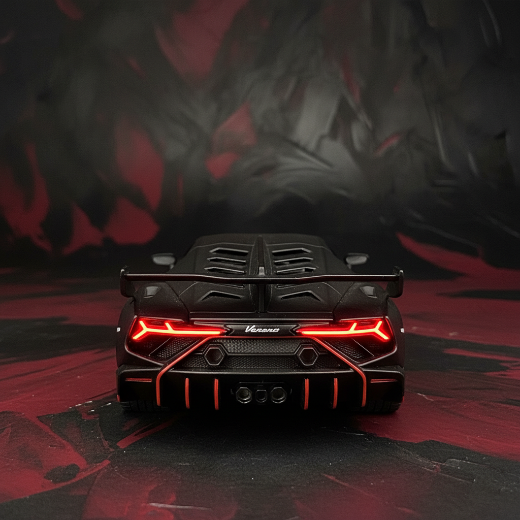 Lamborghini Veneno Matte Black – Rear view
