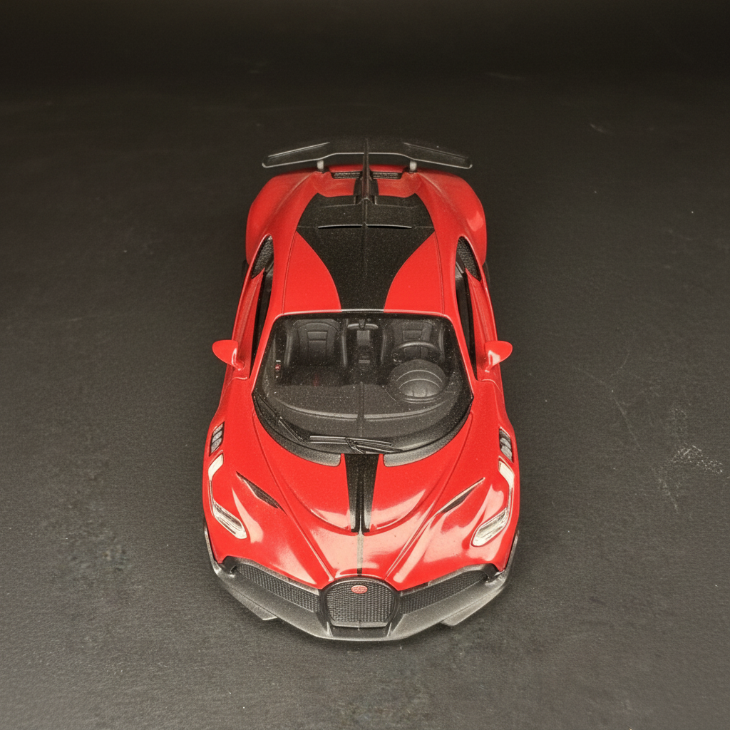 Bugatti Divo 1:32 Diecast – Top-down overhead view