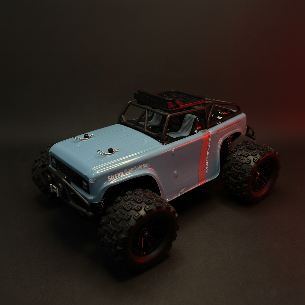 Strong Sandstorm RC Monster Truck – rear 3/4 dark background