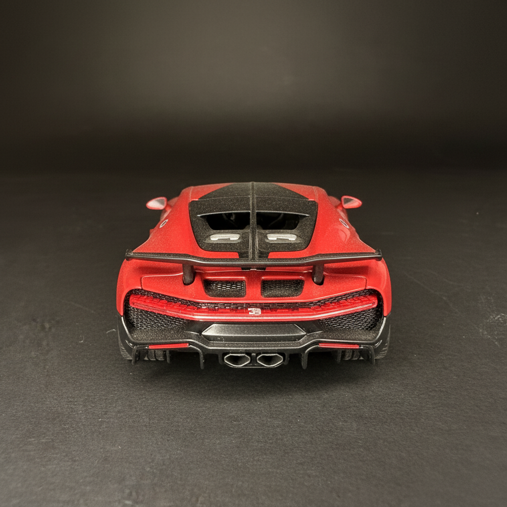 Bugatti Divo 1:32 Diecast – Rear view showing rear wing