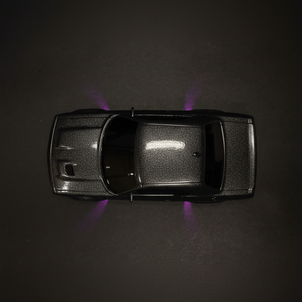Dodge Challenger SRT Hellcat Redeye RC Drift Car – Top-down purple LED