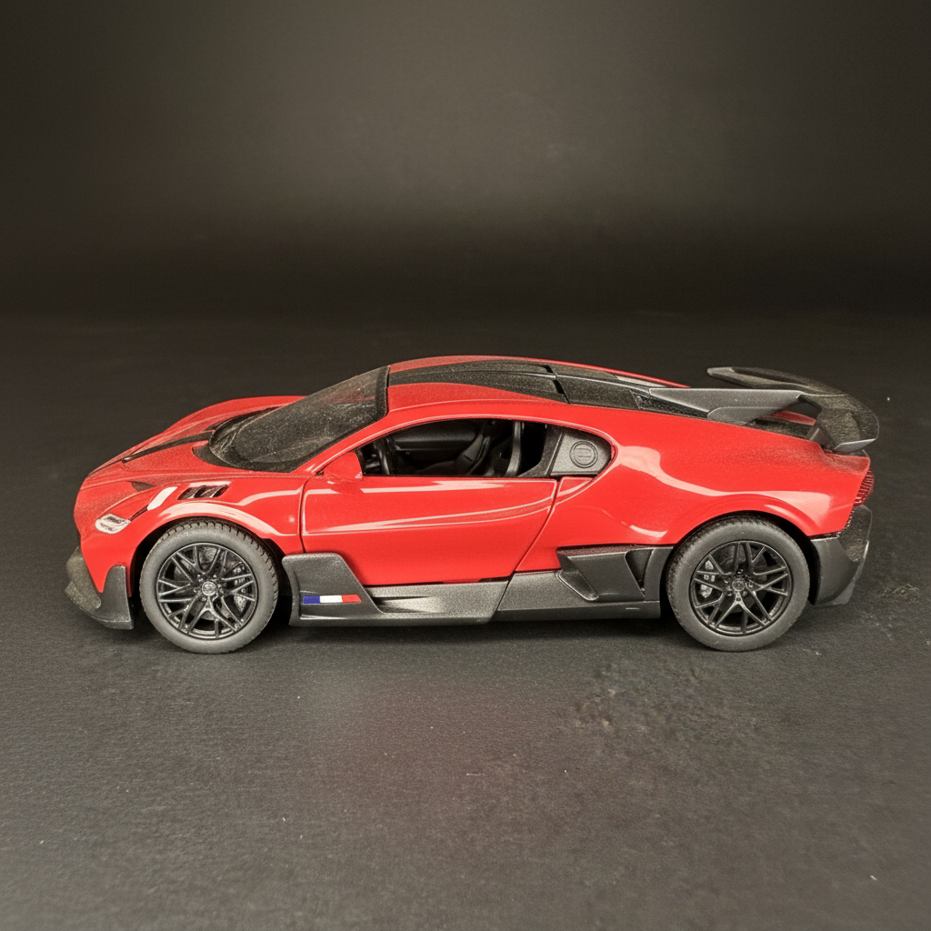 Bugatti Divo 1:32 Diecast – Side profile view