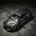 Lamborghini Veneno Matte Black – Top-down view