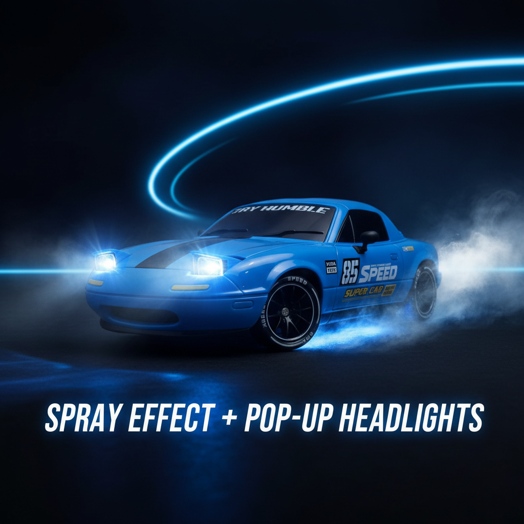Speed 4WD Drift Racing X – Spray effect and pop-up headlights feature