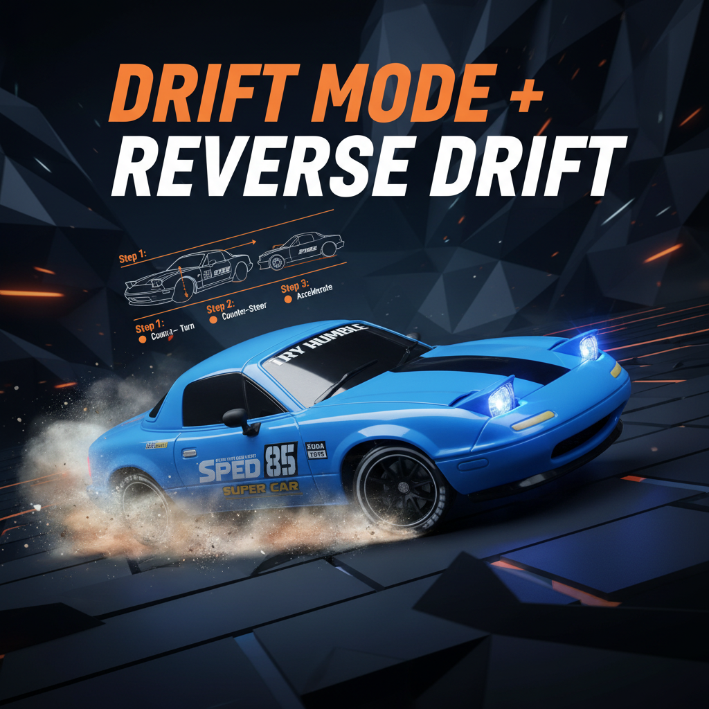 Speed 4WD Drift Racing X – Drift mode and reverse drift technique
