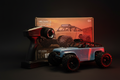 K1813 Off-Road RC Truck 1:18 with remote and box – dark background