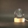 Divine Mahadev Crystal Ball with LED Light