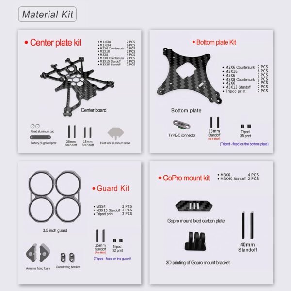 AXISFLYING AVATA 3.5 Upgrade Frame Kit