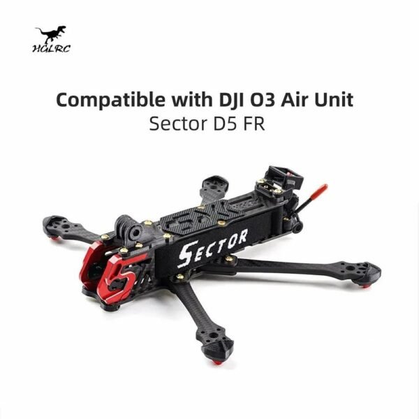 HGLRC Sector D5 FR DJI O3 HD 5-inch Freestyle FPV Frame Kit